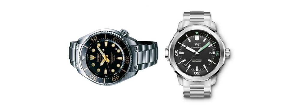 Clash of The Divers: Seiko Prospex Marinermaster SBEX001G Watch vs IWC Aquatimer IW329002 Watch