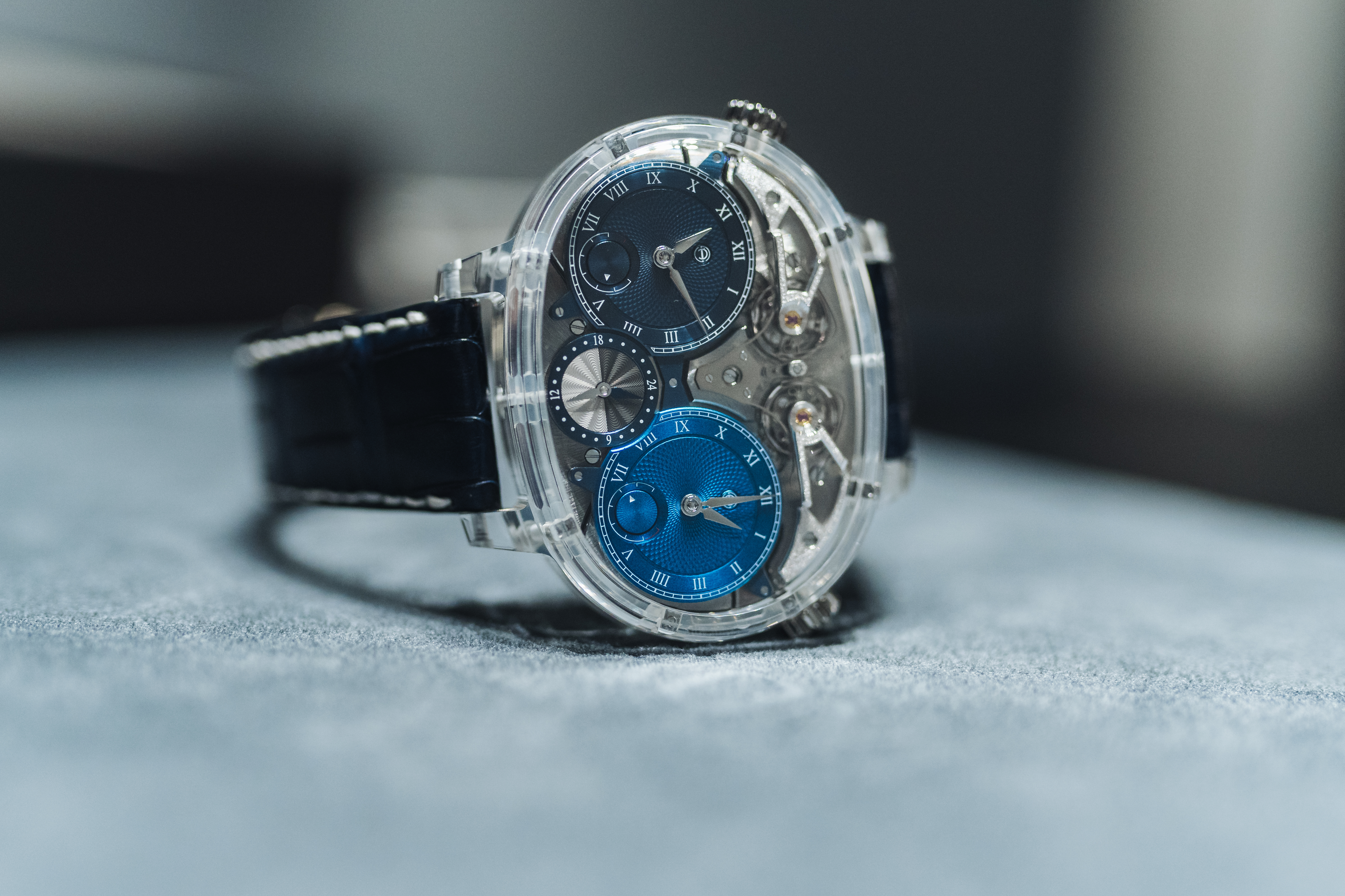 SIHH 2019: Armin Strom Dual Time Resonance Sapphire Watch (Live Pics)