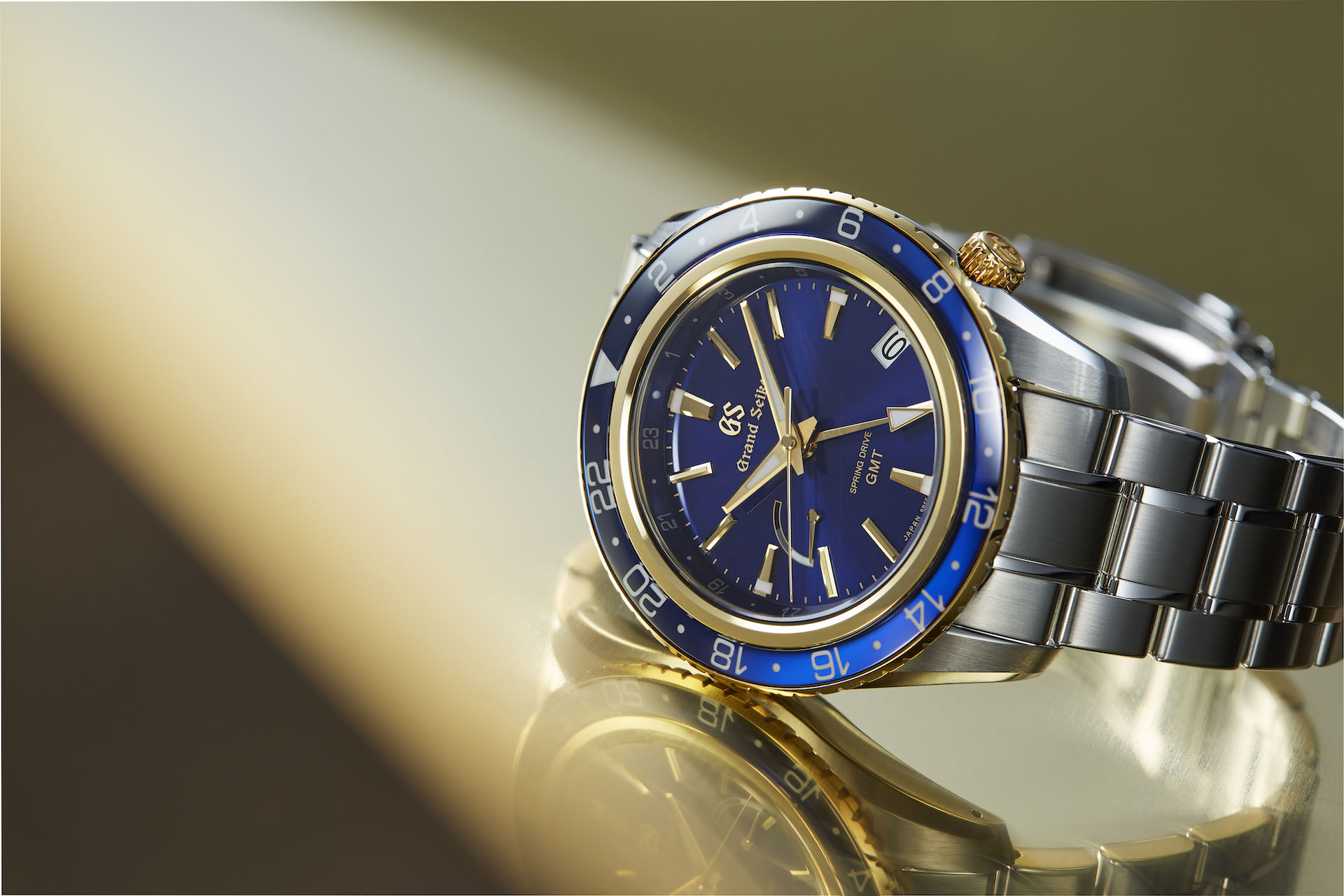 Introducing The Grand Seiko Spring Drive GMT SBGE248 Two-Tone Watch With  Blue Dial