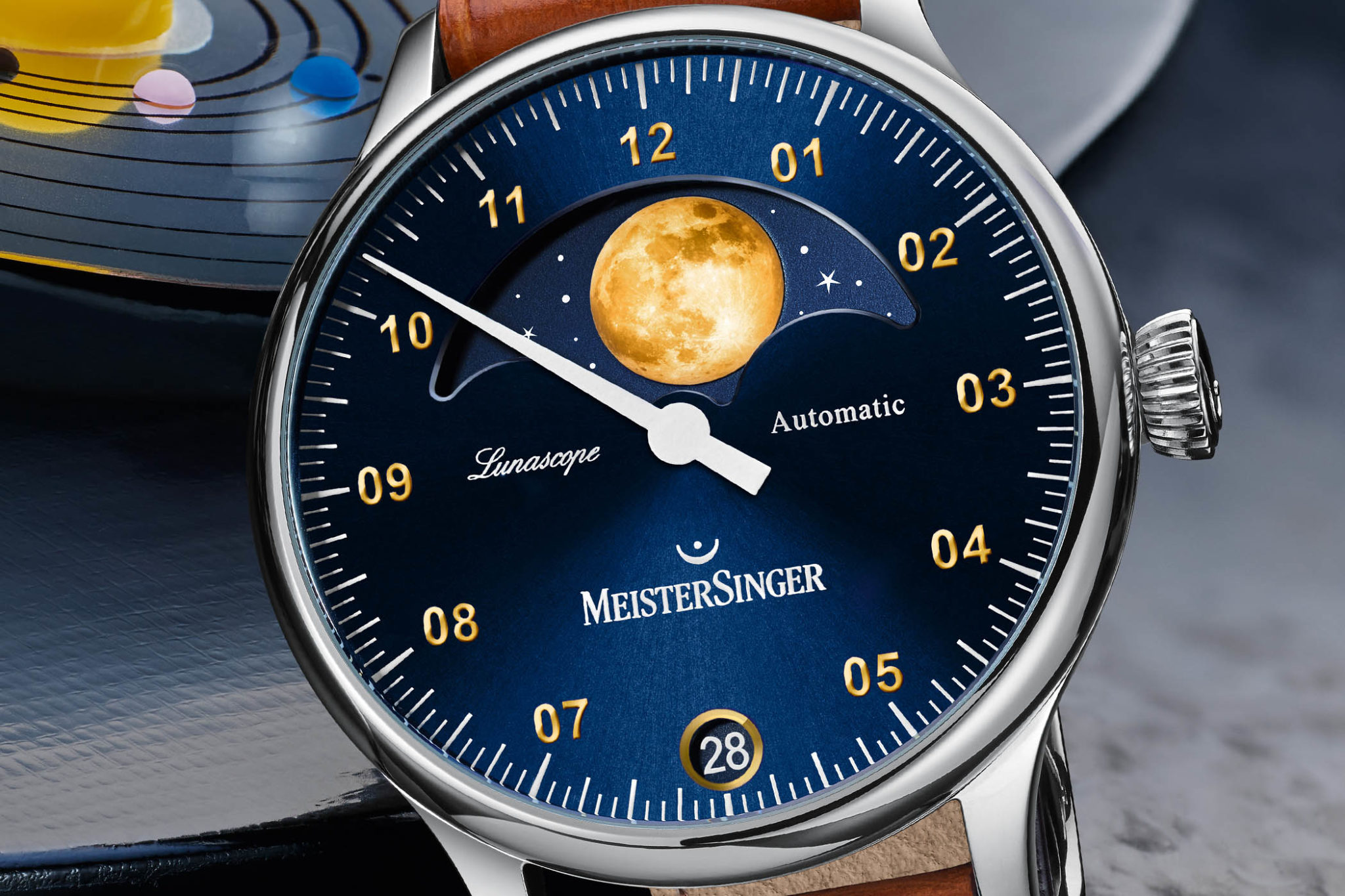 MeisterSinger Lunascope Golden Moon Edition Watch