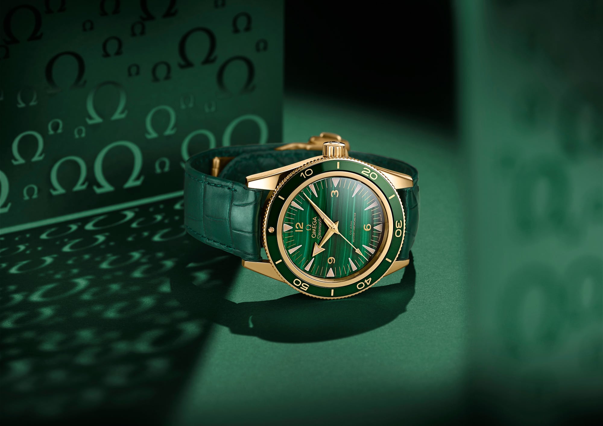 omega green watch