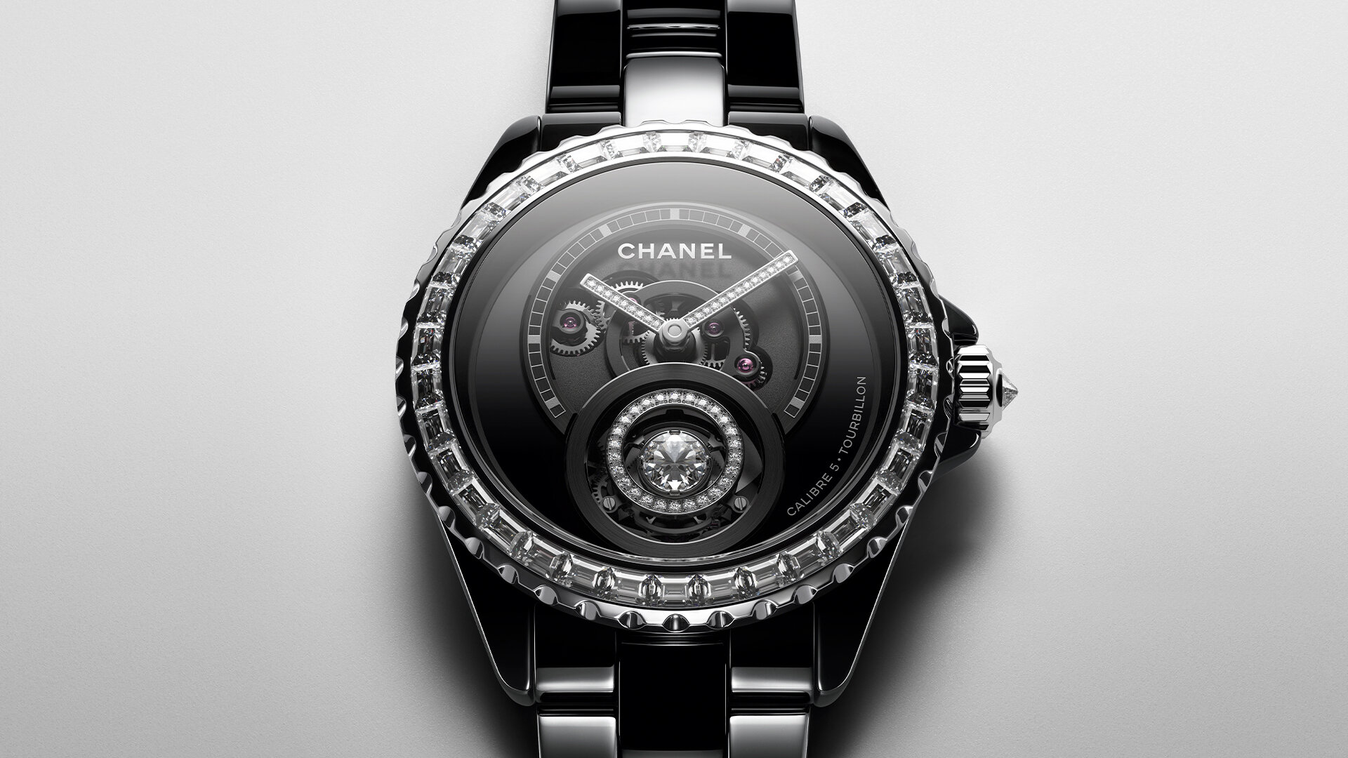 Chanel Unveils The J12 Diamond Tourbillon 38mm Black Ceramic Caliber 5  Watches