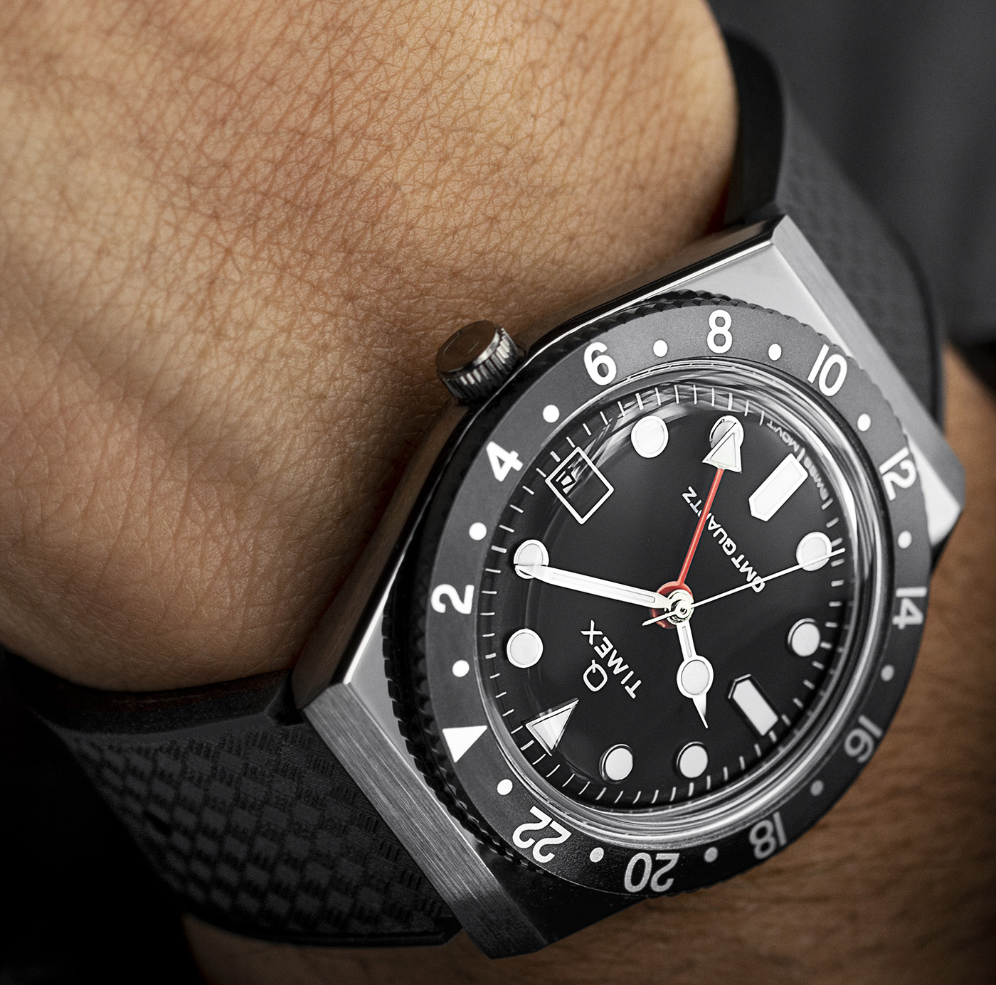 タイメックスQ GMT ペプシ 替えベルト2本付 TIMEX Q - 腕時計(アナログ)