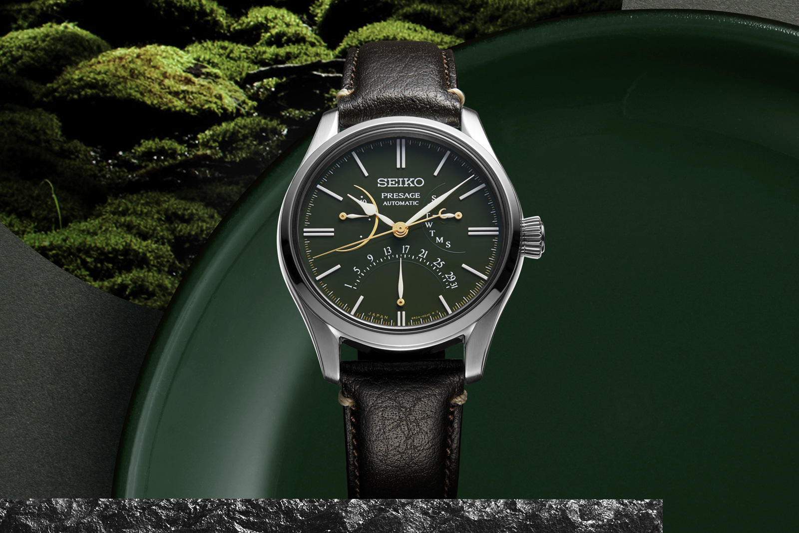 Seiko Announces The Presage Day-Date in Green Urushi Watch